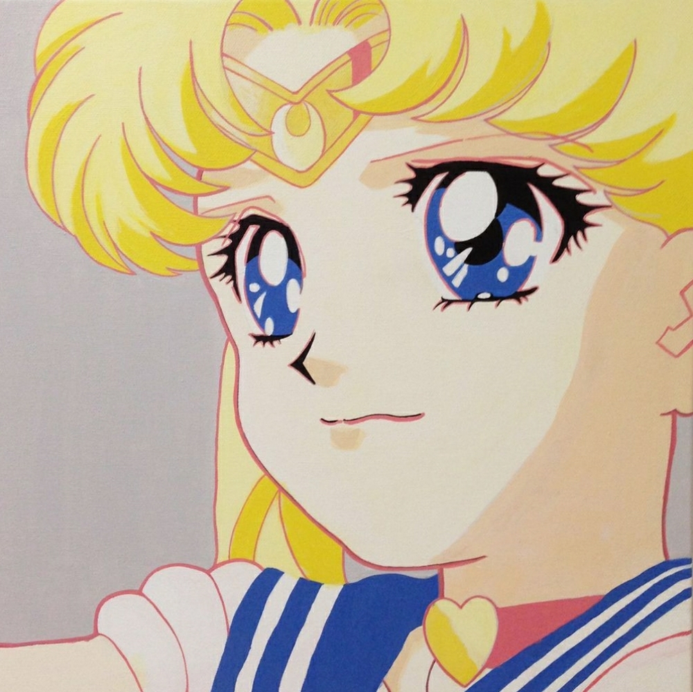 Sailor moon canvas painting